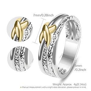vebet / twin gold and silver ring 9号 Twin Ring